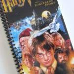 Harry Potter Notebook Journal Upcycled Spiral..