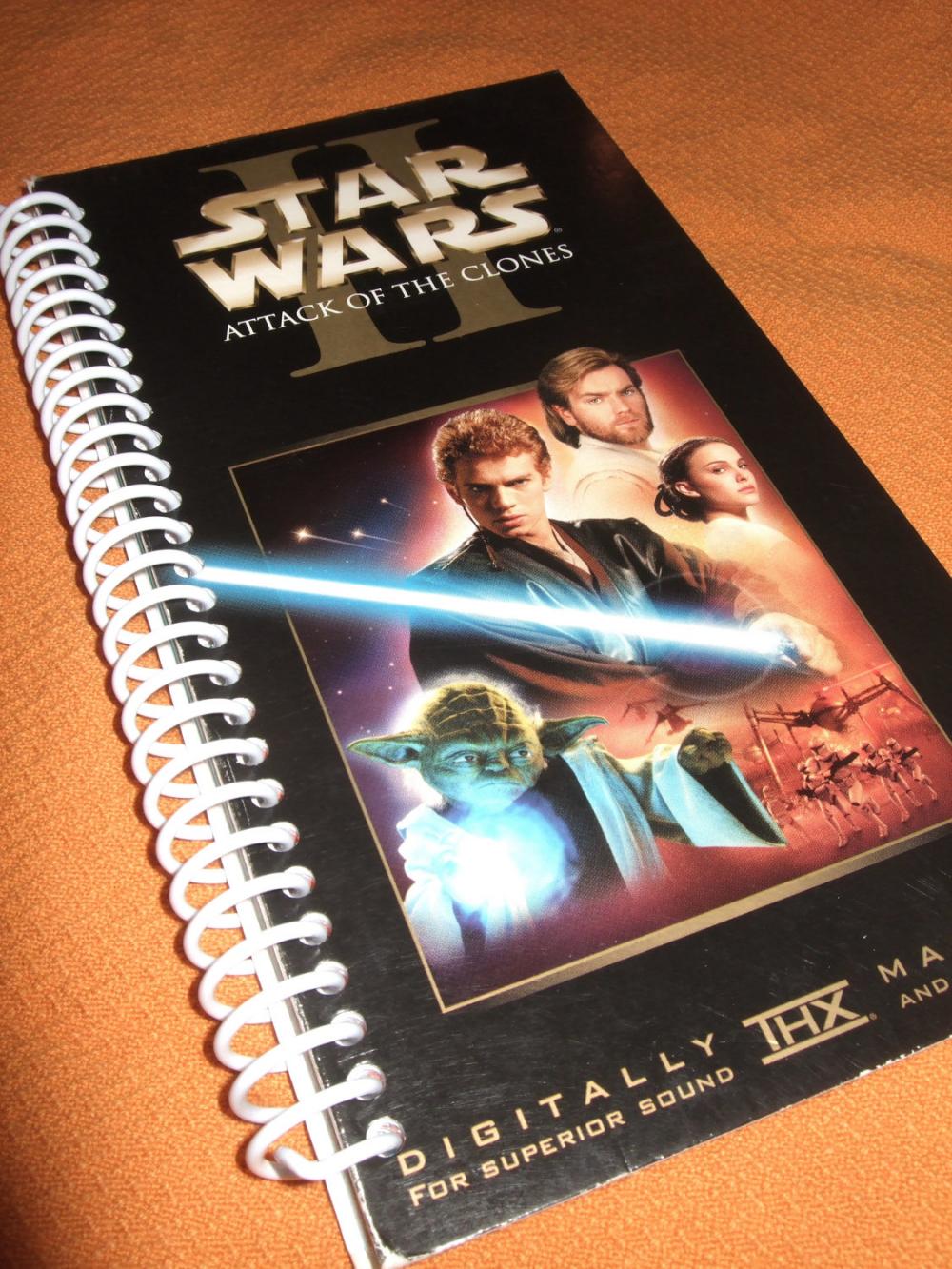 Star Wars Notebook Journal Upcycled Spiral Notebook Recyled Earth Friendly