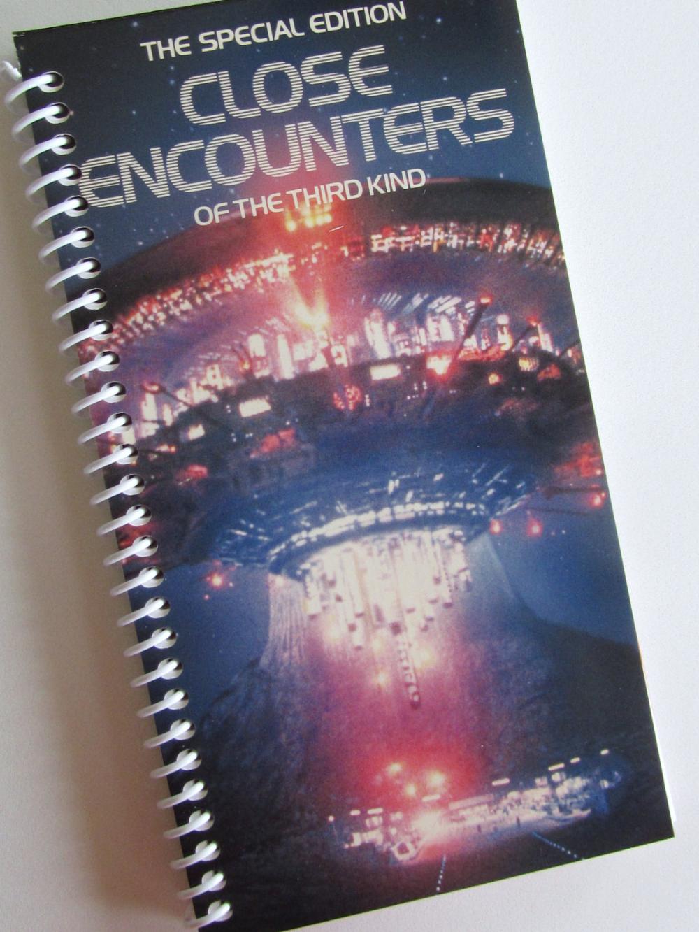Close Encounters Notebook Journal Upcycled Spiral Notebook Vhs Tape Alien Outer Space