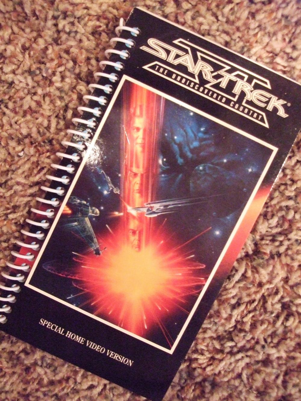 Star Trek Notebook Journal Upcycled Spiral Notebook Recyled Earth Friendly